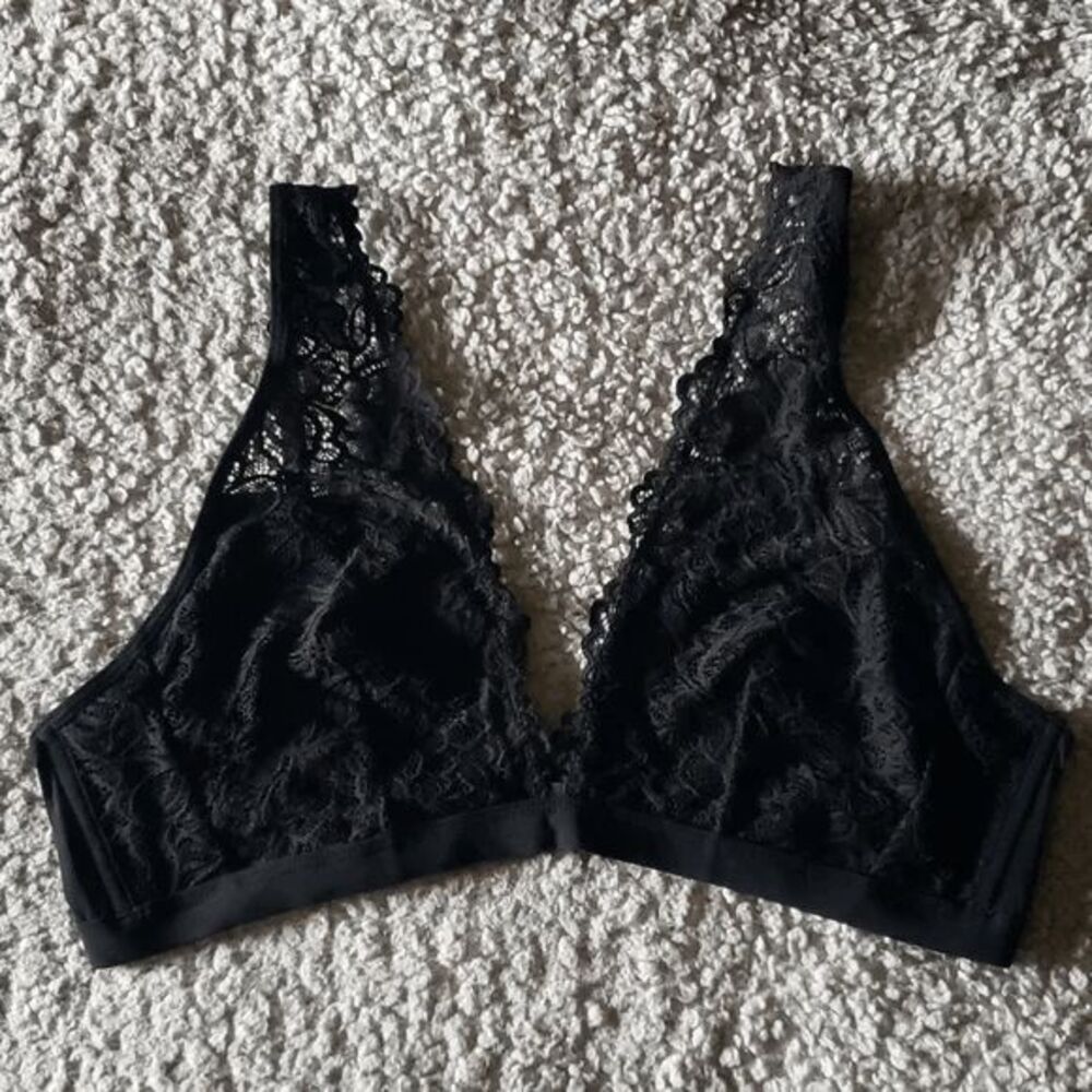 Floral Lace Plunge Bralette
